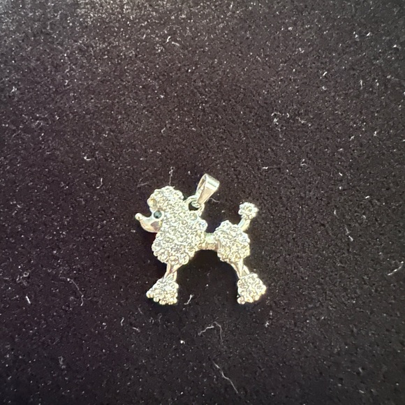 Poodle Pendent Swarovski Crystal - Picture 2 of 2